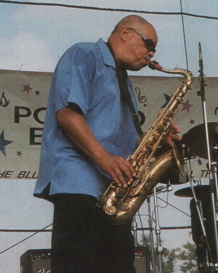 On stage at the Pocono's Blues Fest
