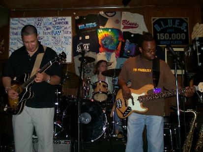 the after fest party @ B.L.U.E.S...............This rhythm section KICKS!!