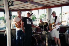 Doug, Rodney, Todd & Glenn...........cruising Lake Geneva
