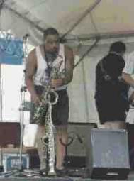 On stage at the Milwaukee Blues Festival..........................